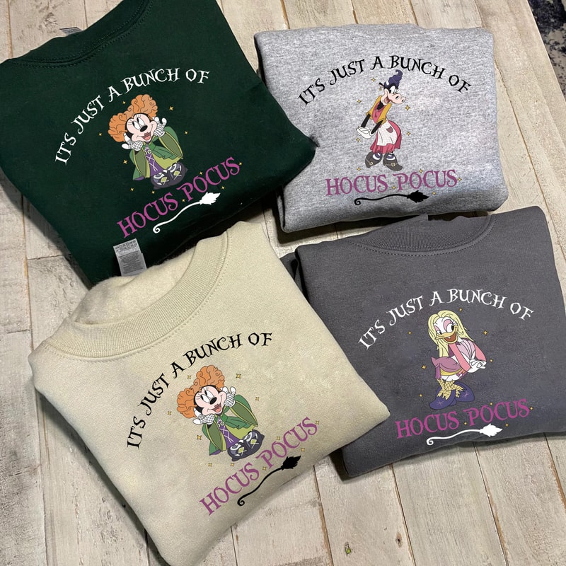 It's Just a Bunch of Hocus Pocus Shirt, Halloween Party Shirts, Halloween Womens Shirt, Sanderson Sister Shirt, Disney Halloween Shirt - 1.jpg