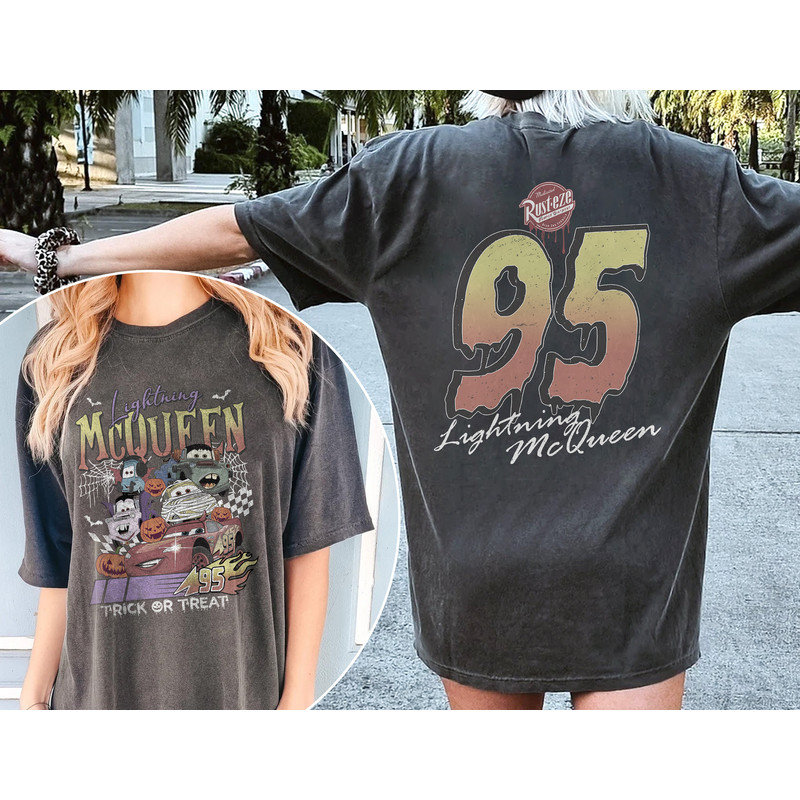 Lightning Mcqueen Halloween Shirt, Disney Cars Halloween Shirt, Halloween Party Shirt, Cars Land Halloween Shirt, Disneyland Halloween - 2.jpg