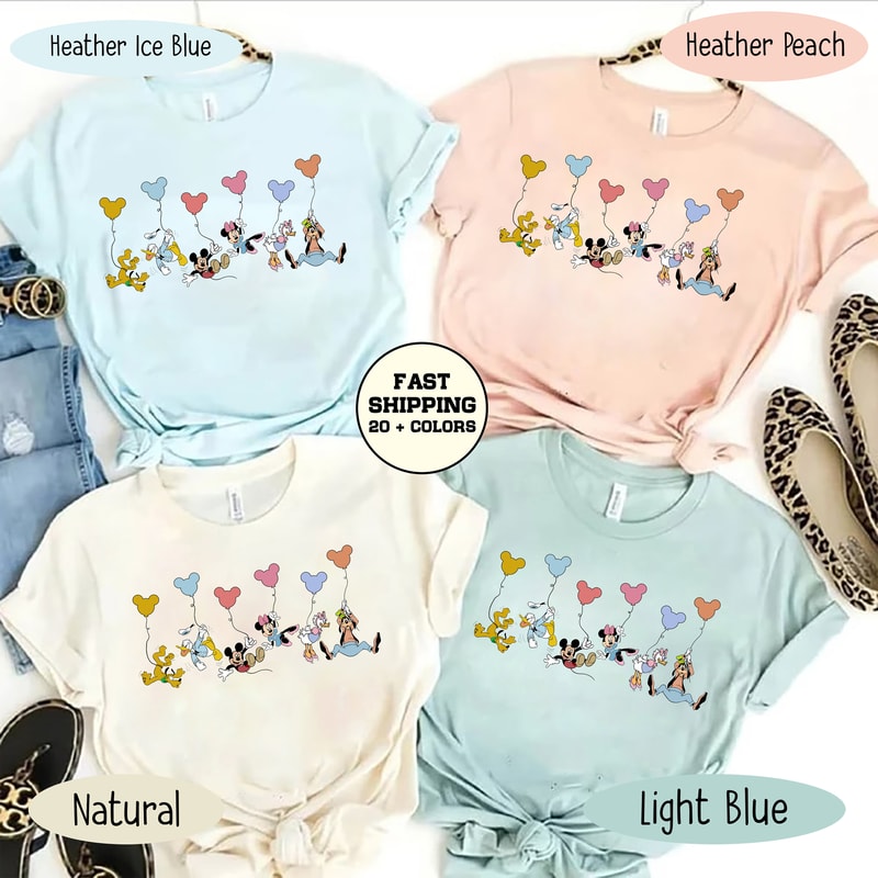 Mickey and Friends Balloons Shirt, Mickey Balloon Shirt, Disney Trip 2023 Shirt, Disneyworld Shirts Family 2023, Disney Group Shirt, Family - 2.jpg