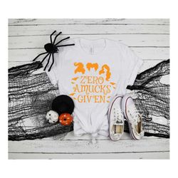 zero amucks given, funny halloween shirts, witch shirt, hocus pocus shirt, basic witch shirt, happy halloween shirt