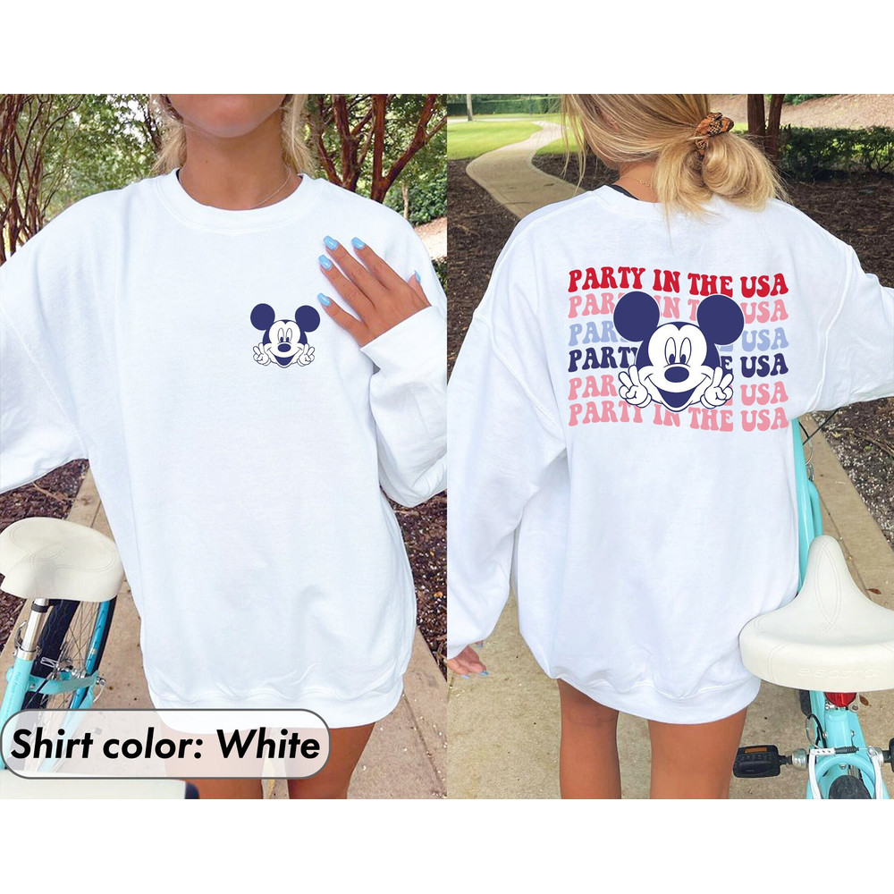 Patriotic Disney Shirts, Mickey Mouse Shirt, Disney Americana Apparel Mickey Mouse 4th Of July Tee, Happy Disney 4th Of July Shirt - 1.jpg