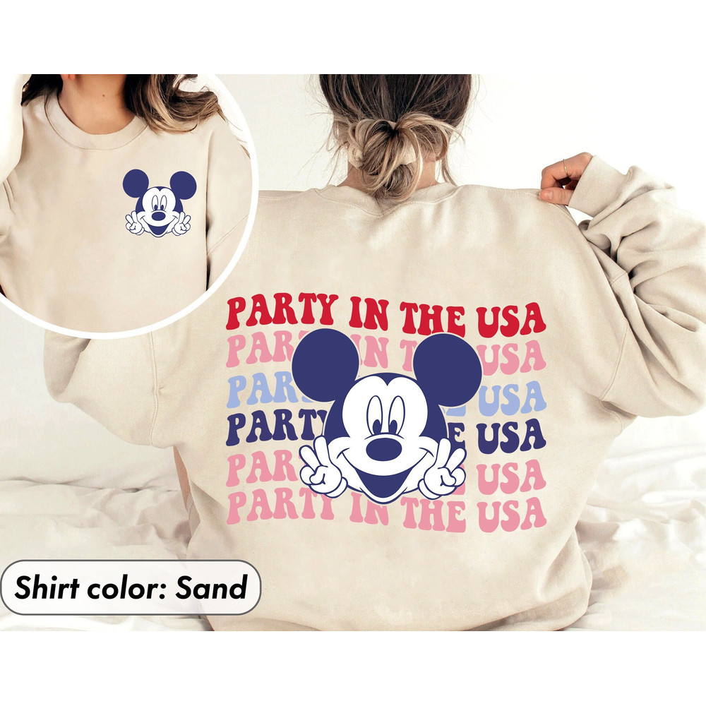 Patriotic Disney Shirts, Mickey Mouse Shirt, Disney Americana Apparel Mickey Mouse 4th Of July Tee, Happy Disney 4th Of July Shirt - 2.jpg
