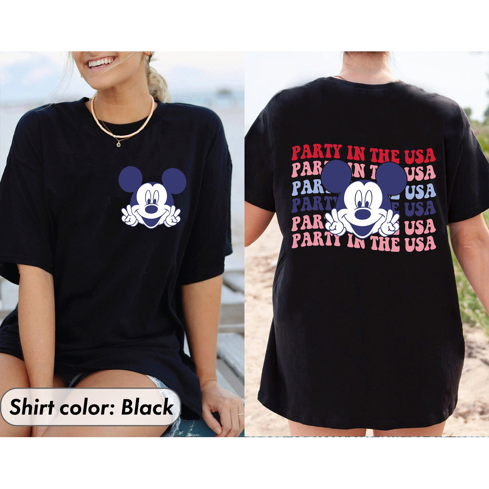 Patriotic Disney Shirts, Mickey Mouse Shirt, Disney Americana Apparel Mickey Mouse 4th Of July Tee, Happy Disney 4th Of July Shirt - 3.jpg