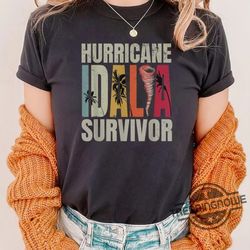 hurricane idalia survivor shirt hurricane idalia sweatshirt florida trong shirt trending shirt retro survived hurricane