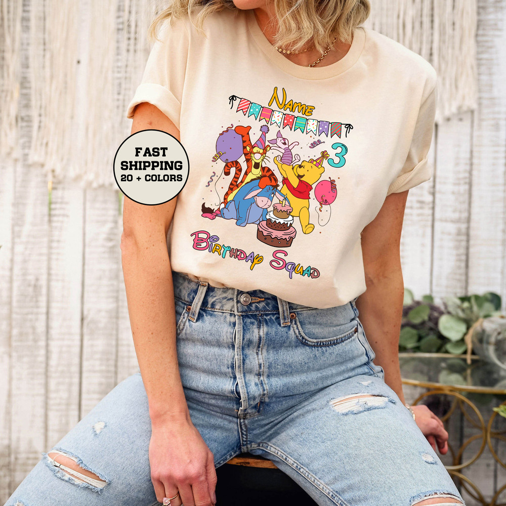 Pooh Birthday Shirt, Custom Disney Birthday Girl, Winnie The Pooh And Friends Family Matching Birthday Shirt, Winnie The Pooh Birthday Shirt - 2.jpg