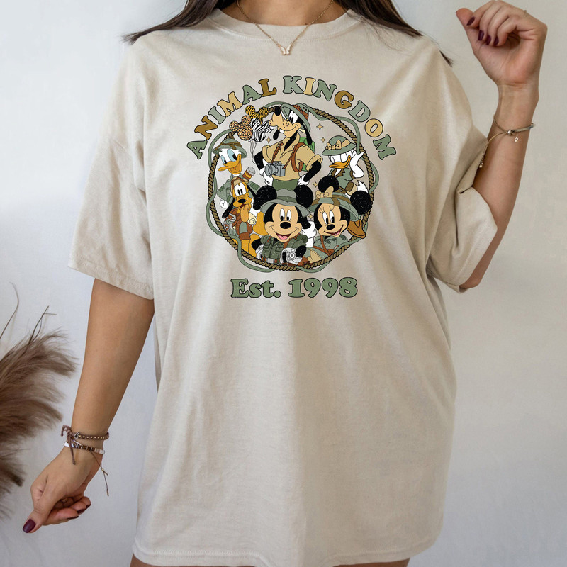 Retro Disney Animal Kingdom Comfort Colors Shirt, Mickey and Friends Safari Shirt, Disney Animal Kingdom Shirt Women, Animal Kingdom 1998 - 2.jpg
