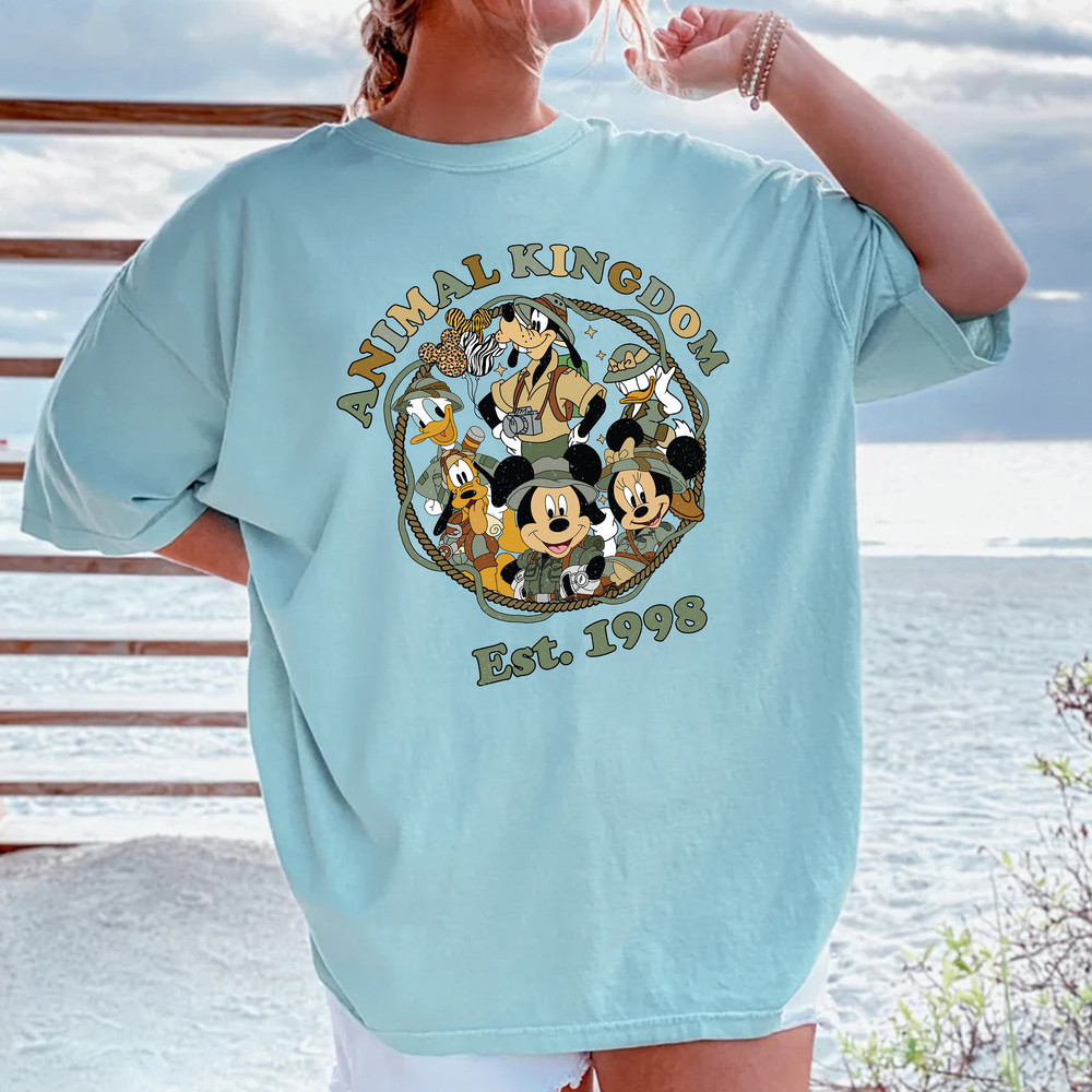 Retro Disney Animal Kingdom Comfort Colors Shirt, Mickey and Friends Safari Shirt, Disney Animal Kingdom Shirt Women, Animal Kingdom 1998 - 4.jpg