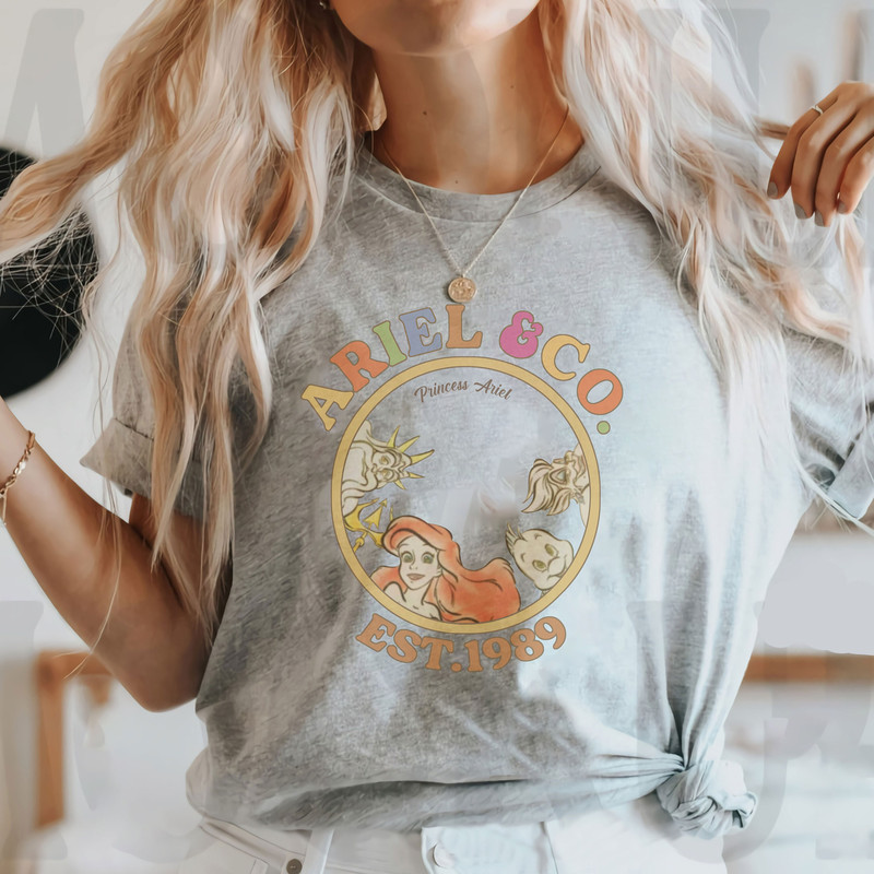 Retro Disney Mermaid & Co Est 1989 Shirt, The Little Mermaid Shirt, Ariel Princess Shirt, Disney Under The Sea Tee, Disney Trip - 2.jpg