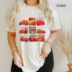 retro lightning mcqueen shirt, disney cars shirt, disney shirt, disney pixar shirt, cars birthday shirt, cars land shirt