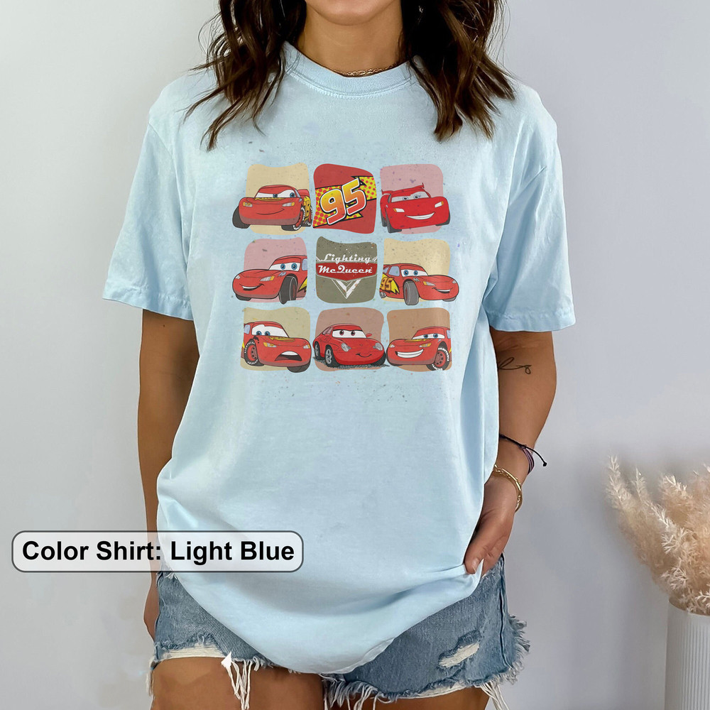 Retro Lightning Mcqueen Shirt, Disney Cars Shirt, Disney Shirt, Disney Pixar Shirt, Cars Birthday Shirt, Cars Land Shirt, Lightning McQueen - 2.jpg