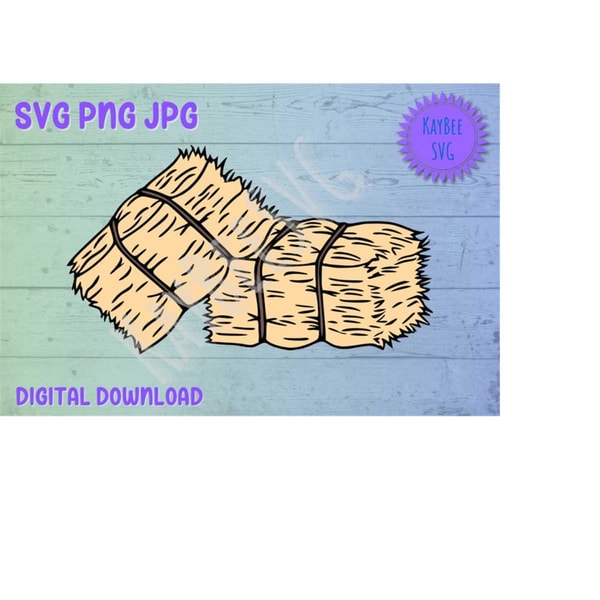 Hay Bales SVG PNG JPG Clipart Digital Cut File Download for - Inspire ...