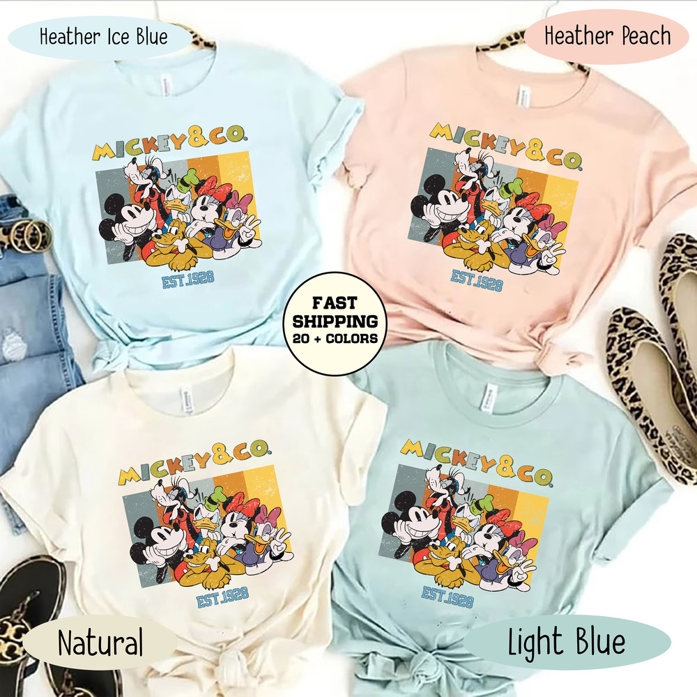 Retro Mickey and Co 1928 Shirt, Vintage Mickey and Friends Shirt, Disney Characters Shirt, Retro Mickey Shirt, Retro Disney World Shirt - 2.jpg