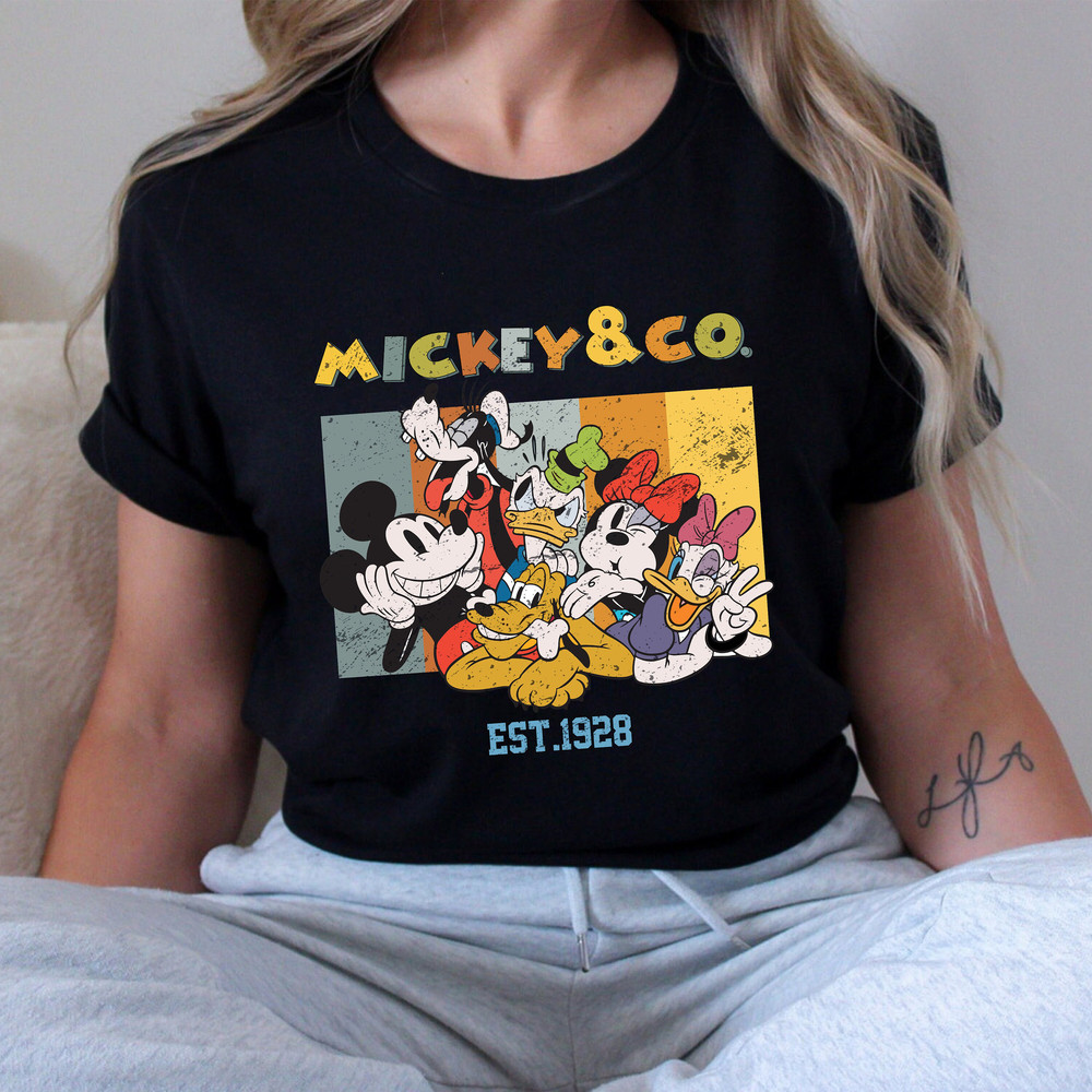 Retro Mickey and Co 1928 Shirt, Vintage Mickey and Friends Shirt, Disney Characters Shirt, Retro Mickey Shirt, Retro Disney World Shirt - 3.jpg
