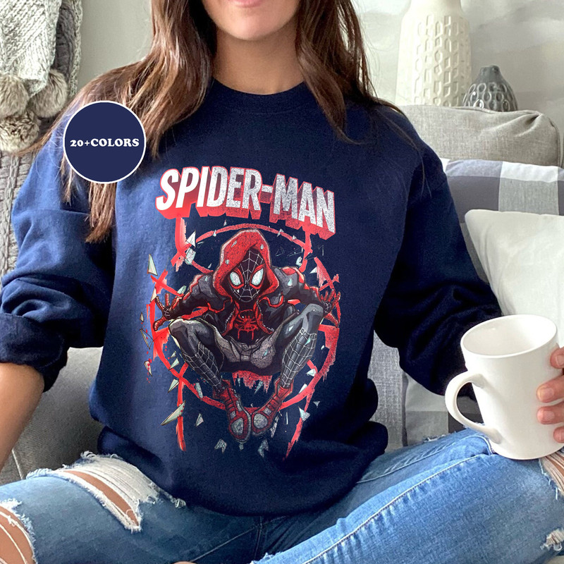 Spider Man Across the Spider Verse Shirt, Spider Man 2023 Shirt, Marvel Shirt, Black Spider Man Shirt, Superhero Comic Shirt, Marvel 2023 - 3.jpg