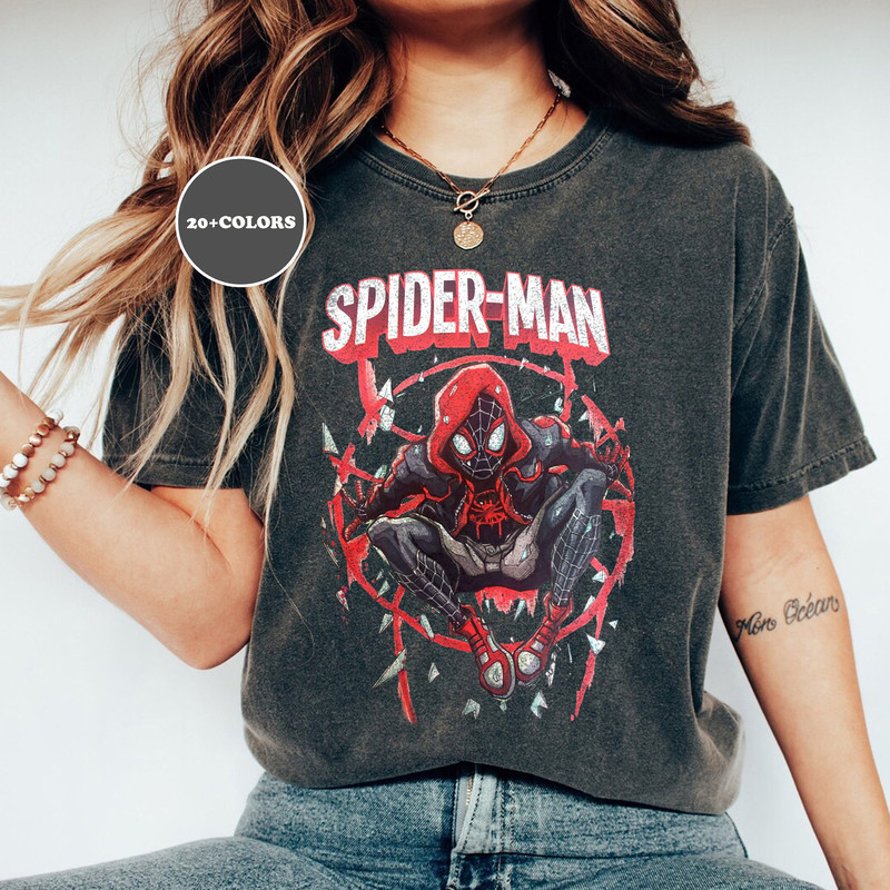 Spider Man Across the Spider Verse Shirt, Spider Man 2023 Shirt, Marvel Shirt, Black Spider Man Shirt, Superhero Comic Shirt, Marvel 2023 - 4.jpg