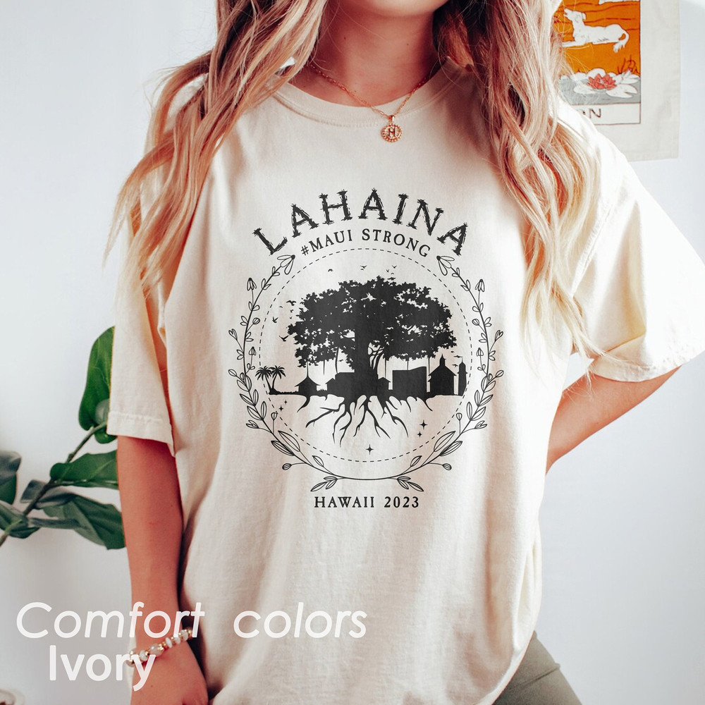 Supportive Golden Maui Strong Comfort Colors Shirt, Supportive Golden Maui Strong Shirt - 2.jpg