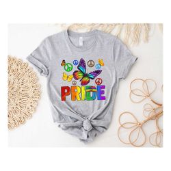 pride butterfly shirt, proud shirt, gay shirt, lesbian shirt, bisexual shirt, pride month, pride shirt, lgbtq shirt, shi