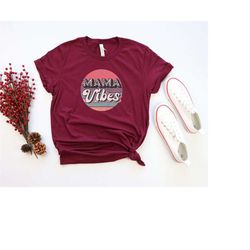 mama vibes shirt, retro mama shirt, lepard print mama shirt, pregnancy reveal shirt, mama shirt, mother's day shirt