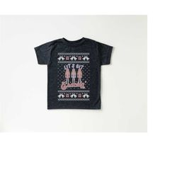 let's get crackin' toddler tee, christmas season shirt, cute holiday girls shirt, toddler youth santa, ugly sweater cute