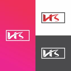 hs company text llc logo symbol design 24