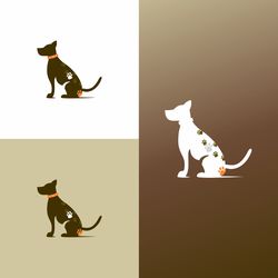 dog walkers logo symbol design 45