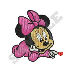 Large Baby Minnie Mouse - Machine Embroidery Design