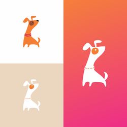 dog walkers logo symbol design 42