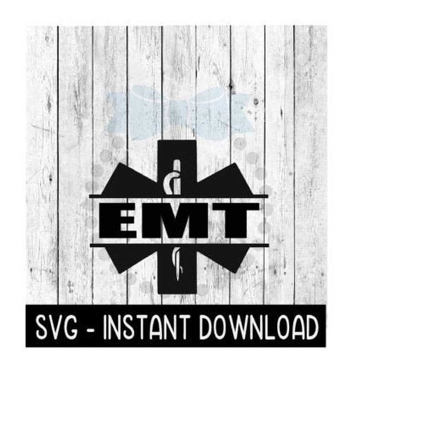 Emt File EMT Medical Symbol SVG, Emergency Symbol Split Frame SVG Fil - Inspire ...
