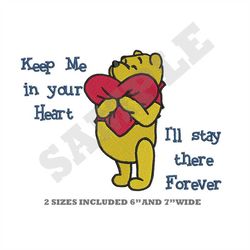 Large Pooh Machine Embroidery Design