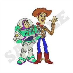 Buzz and Woody Machine Embroidery Design