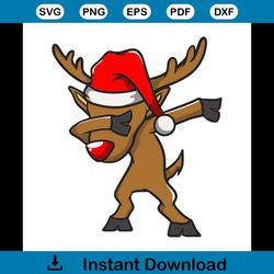 dabbing reindeer svg, christmas svg, reindeer dabbing svg, dabbing svg, christmas gift svg, merry christmas svg, christm