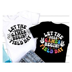 field day let the games begin svg, retro field day svg, school game day, field day teacher shirt, svg files for cricut