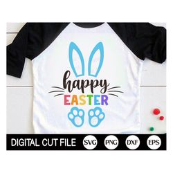 kids happy easter svg, easter svg, cute bunny ears, easter egg, happy easter png, kids easter shirt, svg files for cricu