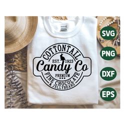 easter svg, cottontail candy co svg, easter bunny svg, bunny ears svg, cottontail candy company shirt, png, svg files fo