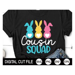 easter cousin squad svg, easter svg, cousin crew svg, easter bunny svg, cousin crew shirt gift, svg files for cricut