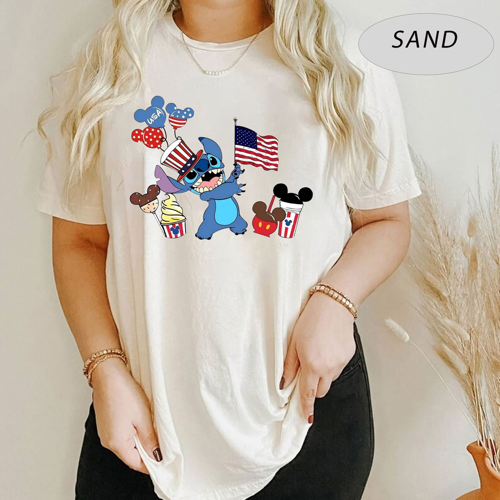 Disney 4th of July Shirt, 4th of July Disney Vacation Shirt, Stitch 4th of July Shirt, Disney Patriotic Shirt, 4th of July Stitch Shirt - 1.jpg