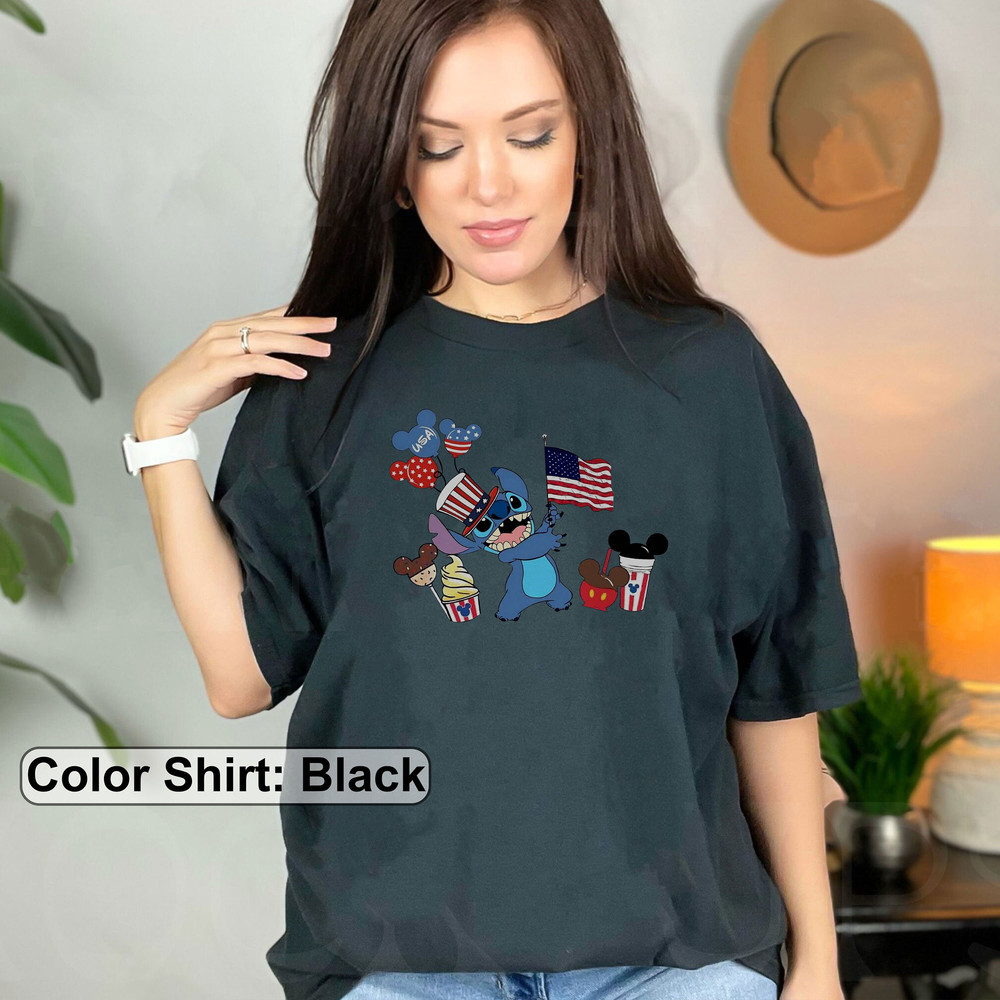 Disney 4th of July Shirt, 4th of July Disney Vacation Shirt, Stitch 4th of July Shirt, Disney Patriotic Shirt, 4th of July Stitch Shirt - 2.jpg