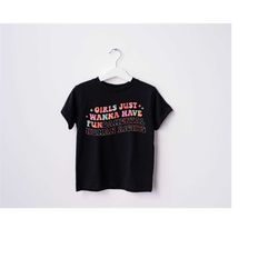 toddler shirt, girls just wanna have fundamental human rights shirt, womens rights tee, pro choice, equality clothing, f