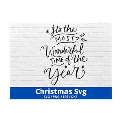 it's the most wonderful time of the year svg, fall svg christmas svg cut file, holiday svg