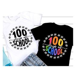 100 days of school svg, happy 100 days svg, teacher school svg, 100 days teacher shirt svg, svg files for cricut