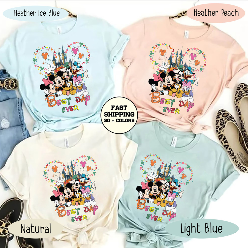 Disney Best Day Ever Shirt, Mickey and Friends Trip Shirt, Disney Matching Shirts, Disney Vacation Shirt, Disney Family Shirts, Disney Shirt - 2.jpg