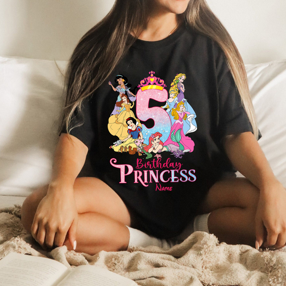 Disney Birthday Princess Shirt, Custom Birthday Girl Shirt, Birthday Girl Shirt, Birthday Gifts For Girl, Disney Birthday Party Shirt - 3.jpg