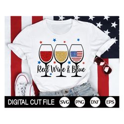 red wine and blue svg, 4th of july svg, fourth of july svg, patriotic, american flag wine glass, 4th july shirt, png, sv