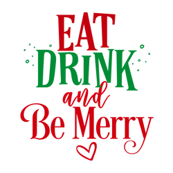 eat drink and be merry, santa claus svg, christmas svg, silhouette, cricut, printing, dxf, eps, png, svg