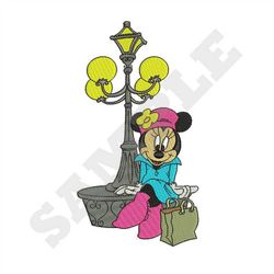 Minnie Mouse Shopping Machine Embroidery Design