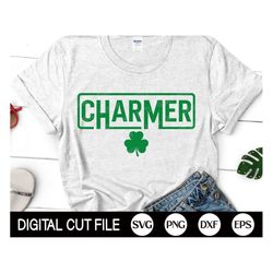 charmer svg, st patrick day svg, shamrock svg, clover svg, kids st patricks shirt, png, svg files for cricut, silhouette