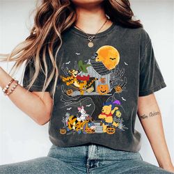 disney pooh and friends halloween shirt, winnie the pooh halloween shirt, halloween party shirt, winnie the boo shirt, d