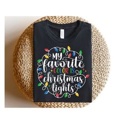 My favorite color is christmas lights SVG, Christmas Lights Svg, Christmas Png, Holiday, Merry Christmas Shirt, Svg File