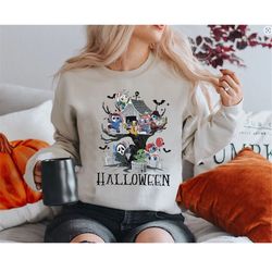 vintage disney stitch halloween shirt, stitch horror halloween shirt, stitch scary shirt, halloween family matching.