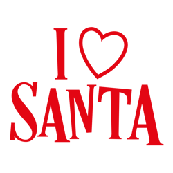 i love santa svg, santa claus svg, christmas svg, silhouette, cricut, printing, dxf, eps, png, svg